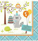Napkins Turquoise 16.5x16.5cm 16pcs