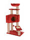 Kerbl Kratzbaum Katzenbäume Rot 58x38x112cm