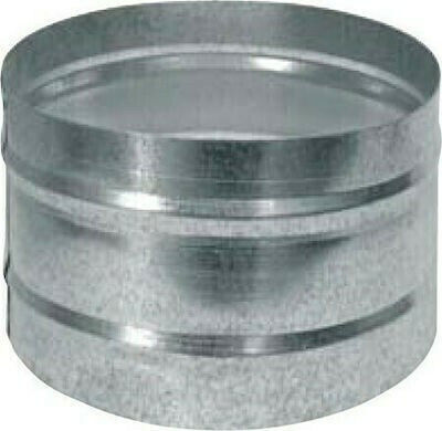 Domani Kanalanschluss Rauchrohrverbindung Metall 350mm Silber