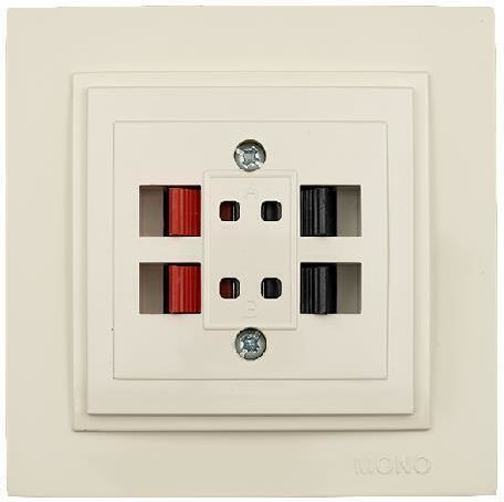 Mono Electric Despina Steckdose Redner in Weiß Farbe 505-001705142