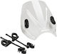 Puig Motorcycle Windshield & Windscreen Transparent Visor for BMW R nineT for Ducati Monster for Honda VT / Rebel / CB1000R / Hornet for Kawasaki BN 125 for Triumph Scrambler 20702W