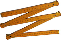 05572 Wooden Folding Ruler 1m