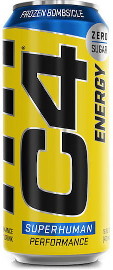Cellucor C4 Energy-Drink Gefrorene Bombenscheibe mit Kohlensäure, Zuckerfrei in Kiste 500ml