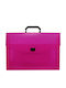 Groovy Plastiktasche für Entwürfe mit Schnalle und Handgriff 38x4x27cm Fuchsie