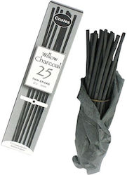 Coates English Willow Κάρβουνο Ζωγραφικής 25τμχ