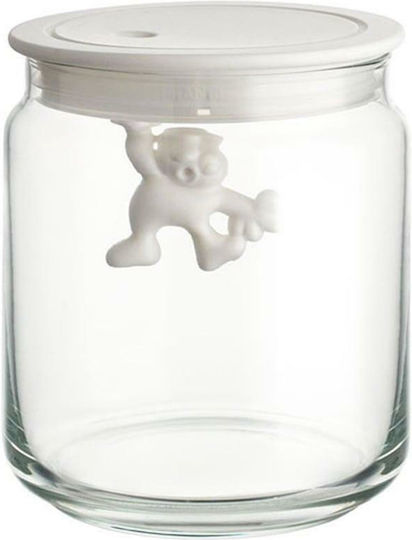 Alessi General Use Glass Jar with Lid Transparent 700ml