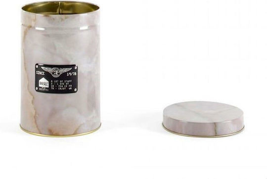 Seletti Sugar Box with Lid Metallic Beige 11x11x11cm