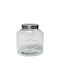 Hit Vase General Use with Airtight Lid Glass Transparent 2500ml