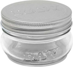 Raw Vase General Use with Lid Glass Transparent 180ml