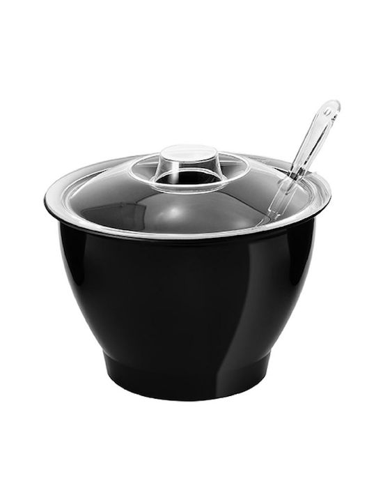Garibaldi General Use Glass Jar with Lid Black 6000ml
