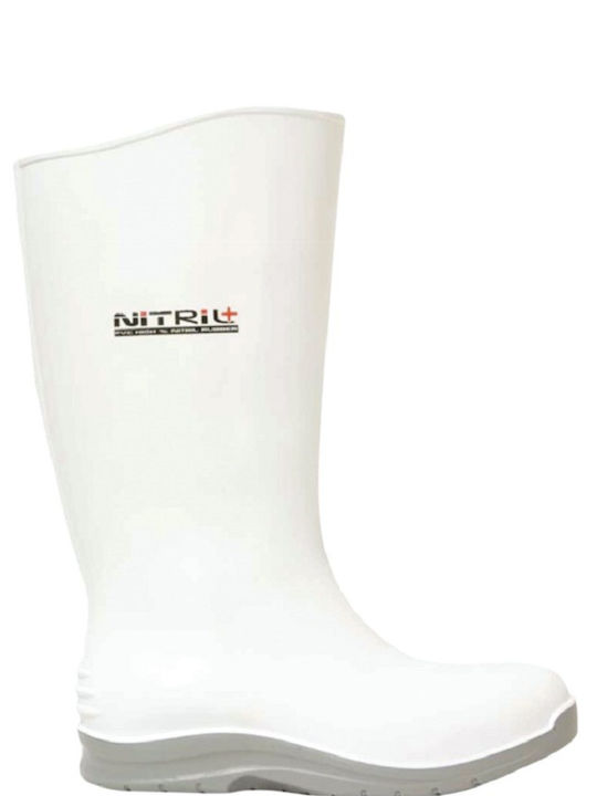 Stenso Non-Slip Work Wellies Tibia White