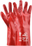 Palltex Γάντια Εργασίας PVC Κόκκινα