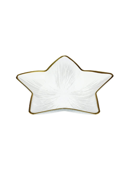 Click Christmas Glass Plate Ornament D30cm