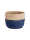 Butlers Dekorativer Korb Korbweide Blau 7.5x7.5cm