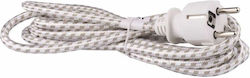 Emos Fabric Cable 3x0.75mm² White S00003