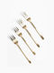 Kaemingk Set Gabeln Tabelle Inox Gold 18cm 4 Stück