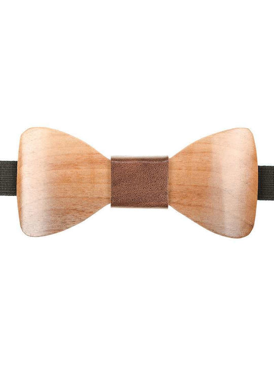 Mom & Dad Wooden Bow Tie Beige