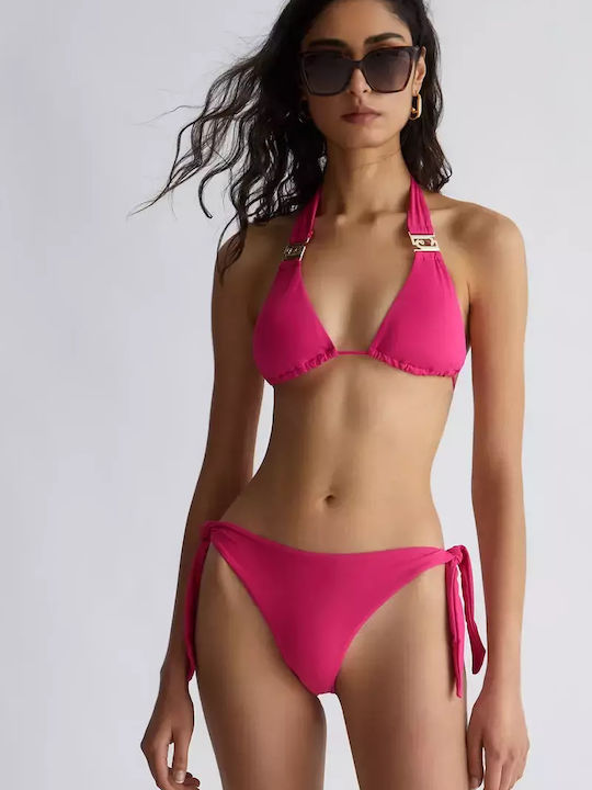 Liu Jo Bikini Slip mit Schnürchen Fuchsie