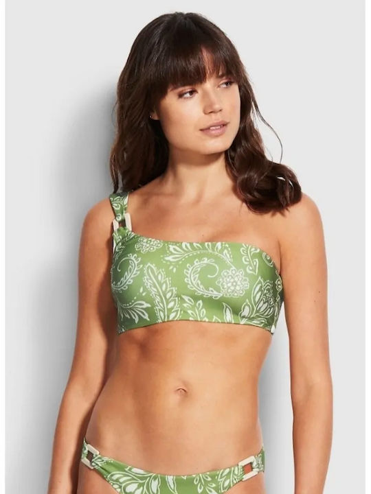 Seafolly Triangle Bikini Top Green