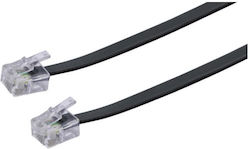 Schwaiger Flat Telephone Cable RJ11 6P4C 6m Black (TAL6331533) Schwaiger Flat Telephone Cable RJ11 6P4C 6m Black (TAL6331533)