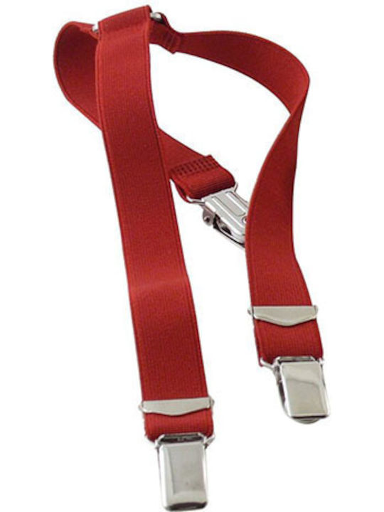 Suspenders Monochrome Red