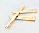 Riniotis Love Joy Happiness Metallic Decorative Element for Wedding Favors Rose Gold M111 30 pcs