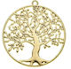 Nuova Vita Metallic Tree of Life Decorative Element for Wedding Favors Gold 1 Piece
