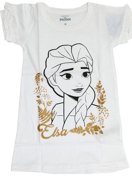 Disney Детска нощница Лятно Бял Frozen
