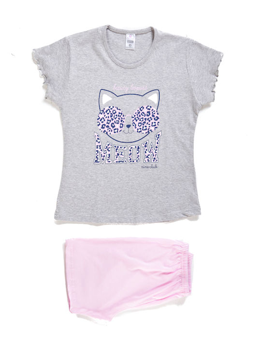 Comfort Set Top & Bottom Kids Pyjamas Gray