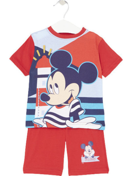 Mickey Mouse Clubhouse Kinder Schlafanzug Sommerlich Rot