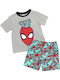 Marvel Kinder Schlafanzug Sommerlich Gray