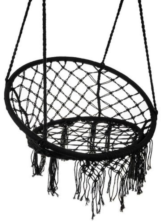 Hanging Chair Rattan W60xD60xH40cm Black