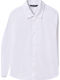 Kids One Color Shirt Long Sleeve White