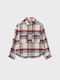 Mayoral Kids Checked Denim Shirt Purple