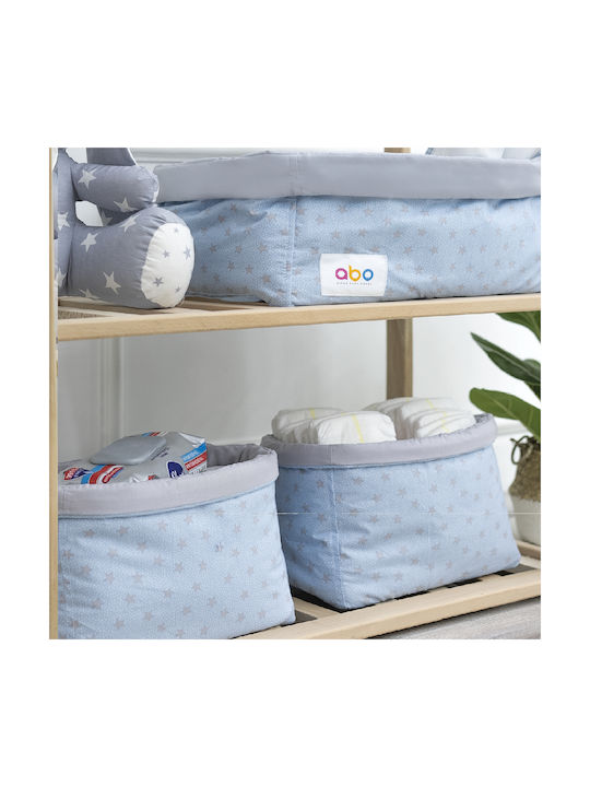 abo Nursery Storage Baskets Blue 3pcs