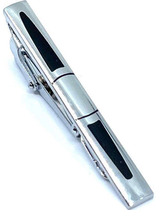Legend Accessories LEGEND Krawattenklammer aus Metallisch Silber
