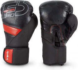 AMILA Boxing Gloves made of Synthetic Leather for Match Black