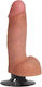 Curve Toys Vibrating Dildo Balls Realistic Vibrator 18cm Flesh
