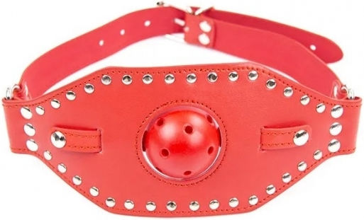 STD BDSM Maske in Rot Farbe