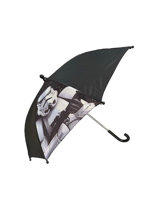 Chanos Kids Curved Handle Umbrella Black