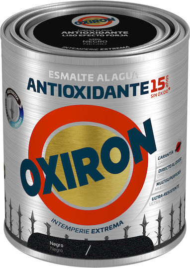 Titanlux Χρώμα Οικολογική Νερού OXIRON Liso Brillante 0.75lt Μαύρο Γυαλιστερό