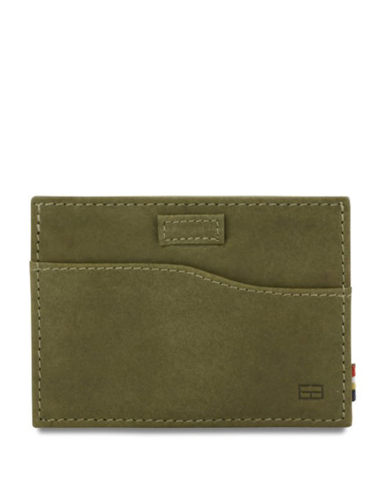 Men's Wallet Cards with RFID Green
