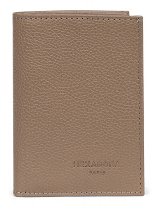Hexagona Leather Women's Wallet Classic Brown