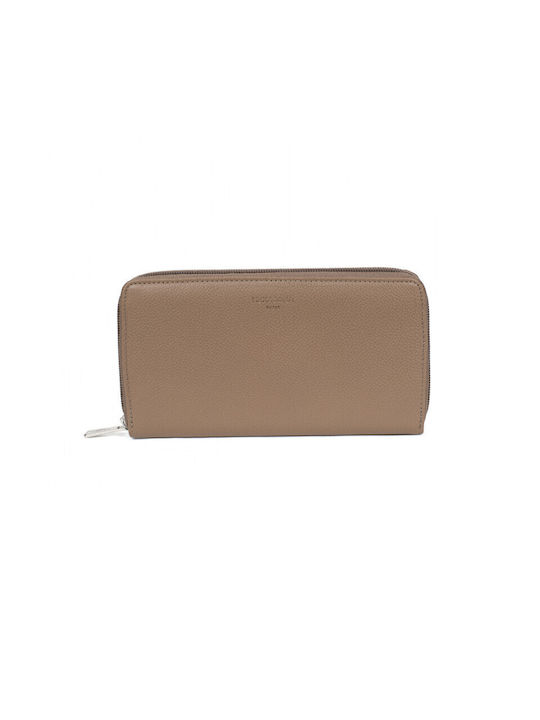 Hexagona Small Leather Women's Wallet Brown