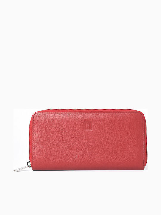 Small Leather Women's Wallet Classic Red