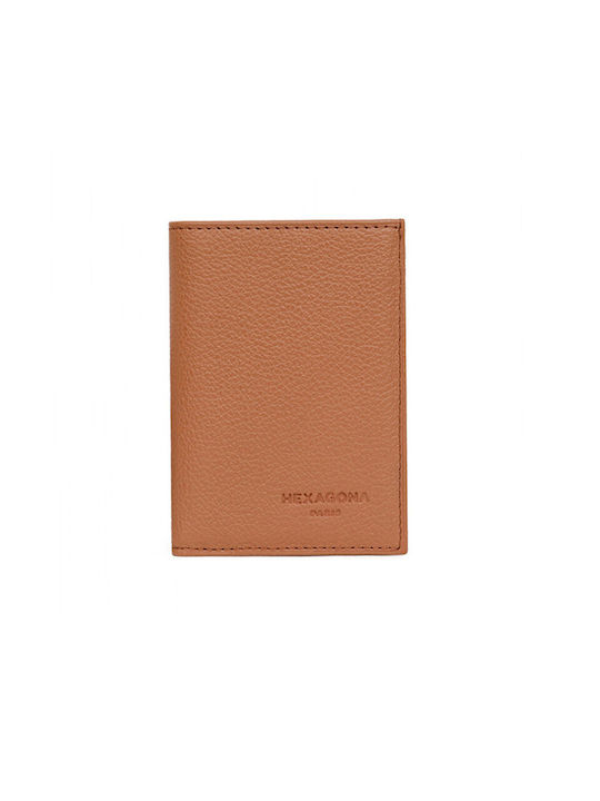 Hexagona Leather Women's Wallet Tabac Brown