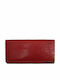 Large Leather Women's Wallet Classic Red