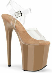 Pleaser USA Flamingo Sexy Shoes Beige