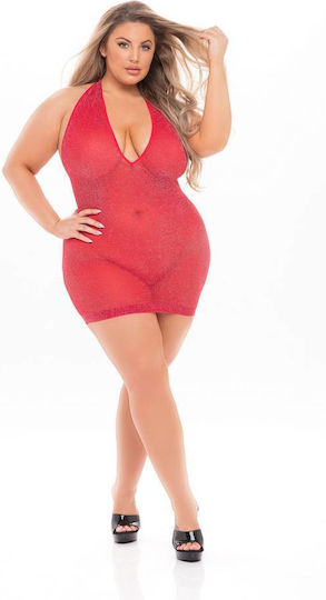 Pink Lipstick Lingerie Sexy Dress Red
