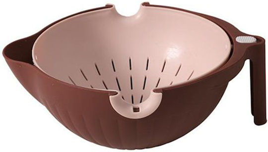 Plastic Kitchen Strainer Pink 30x22.5cm 1pcs
